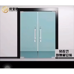 Glass Door Floor Hinge Hydraulic Concealed Hinge No Digging Need 120KG Loading Bearing