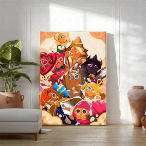 Bandai | Game C-Cookie Run Kingdom Poster Perfect Sticker Self Adhesive Art Designed for Home Dining Office Spaces