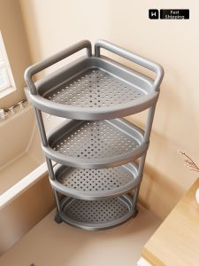 evesigar | Bathroom Corner Floor Storage Rack