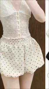 quần đùi bí phồng chấm bi fom 55kg r1