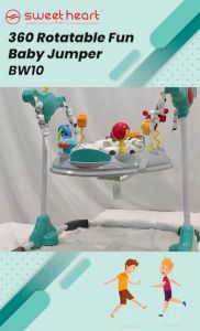 Sweet Heart Paris JUMJUM Activity Baby Jumpers BW10 with Seat Element 360 Degrees [3 Color Available]