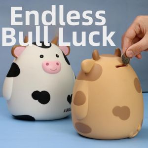 Cute Cartoon Piggy Bank Only In No Out 3D Savings