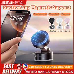 🇵🇭 SEAMETAL 360° Adjustable Vacuum Magnetic Suction Cup Car Phone Mount Hands-Free Magnetic Cell Phone Holder Universal
