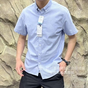 Premium Mens Short Sleeve Shirt Lenzing Lyocell New Summer Fashion Breathable Lightweight Luxury Standard Fit Youth Trend