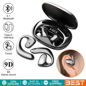 ♥ SPLAY Shipping+Readystock ♥Bluetooth Headphones Air Conduction Wireless Headphones 9D Stereo Mini Headset Waterproof With Mic Hands-free Earbuds For Xiaomi