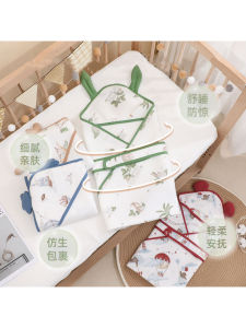 Cotton Baby Swaddle Wrapped Newborn Sleeping Bag Outdoor Windproof Boys Girls Hooded Blanket 90*90CM