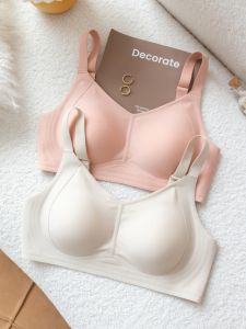 Cloud Soft Support Intimates Womens Thin Natural-looking Breast Holding Push-up Adjustable Seamless Bras without Steel Ring