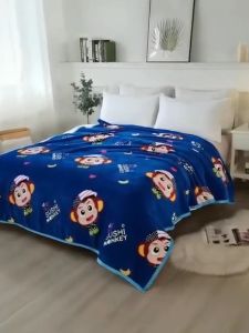 ผ้าห่มนาโน ผืนใหญ่ ขนาด 6 ฟุต ห่มได้2คน ขนาด180x200 ซม ผ้าห่ม เย็บขอบอย่างดี ผ้านุ่ม