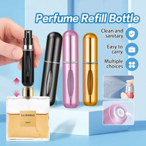 Perfume Bottle 5ML Mini Refillable Bottle with Spray Pump Empty Cosmetic Containers Travel Atomizer Bottle Cosmetic Containers Portable Liquid Container