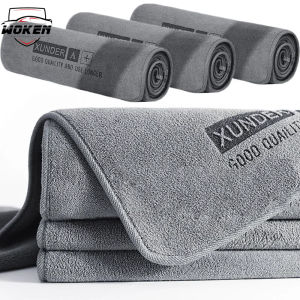 【WOKEN】khăn sợi nhỏ khăn vệ sinh xe ô tô vải nhung hai mặt siêu thấm vải đánh bóng lau khô cao cấp dụng cụ làm đẹp xe hơi làm sạch bụi nội thất