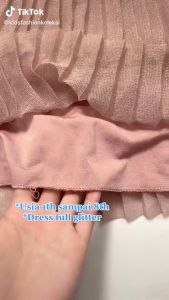 Dress Anak Perempuan Tanpa Lengan Biru Pleated Import