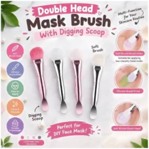 2pcs Double-Head Facial Mask Brush Scoop Cosmetic Applicator Beauty Tool