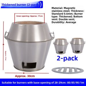 Thickened Charcoal Duck Oven Inner Pot High Temperature Resistant Roasting Goose Oven Universal 8090 Jinhengshi Kitchen Equipment