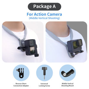 TELESIN | TELESIN Neck Hold Mount for GoPro Hero 13 12 11 10 9 8 7 6 5 Insta360 DJI Osmo Action Smartphone Magnetic GoPro Accessories