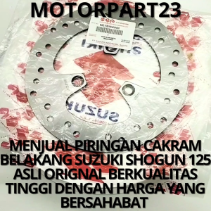 PIRINGAN CAKRAM BELAKANG SUZUKI SHOGUN 125 UNTUK MOTOR SHOGUN FI/NEWSHOGUN 125 FI IJEKSISHOGUN 155 RR.SUZUKI BERKUALITAS ORIGNAL ASLI ORI
