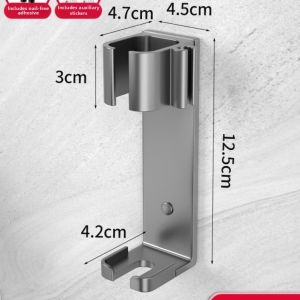 Wall-free Hanging Bathroom Organizer for Hair Tools Space Aluminum