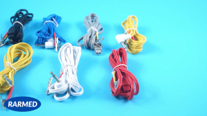 Phụ kiện máy châm cứu dây châm cứu PT Mecial đầu cá sấu - Chuôi tròn dẹp / Nhiều màu