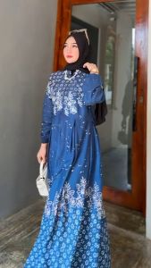 gamis twill ory terbaru 2025 motif sekar