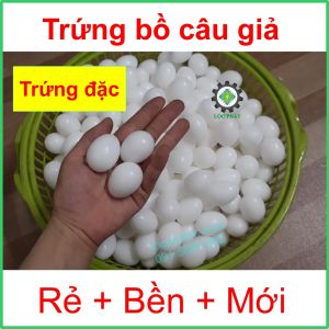 20 trứng bồ câu giả nhựa đặc 100% mới bền CB20TRD