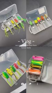 รอก Seahunter เหยื่อล่อกบอ่อน 3g/3cm 5 ชิ้น X ชุดกล่อง เหยื่อล่อกบอ่อน ไมโครเหยื่อล่ออ่อน 1 ชุด เหยื่อล่อ