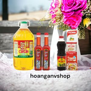Combo 1c Dầu ăn Cái Lân 5lit 2c Nước Mắm Nam Ngư 500ml - Tặng 1c Nước Tương 500ml 1gói Bột Ngọt 100gr 1gói Hạt Nêm 55gr 1gói Bột Canh 190gr