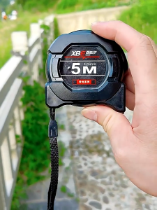 Meteran Tukang Measuring Tape Pita Neon Tebal dan Pita Tahan Aus Tongkat Pengukur Kelas Industri Presisi Tinggi Baja Tahan Karat Tebal Neon Tahan Air 5M