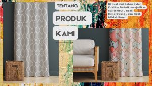 Gorden Jendela Kaca/Pintu Mewah Hordeng Gelombang Cantik FREE HOOK dan LP