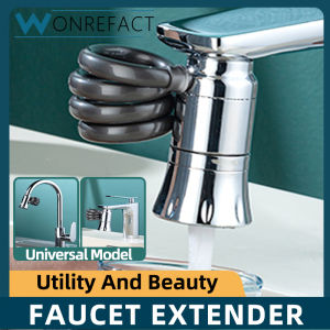 Faucet Extension Hose 360° Rotatable Kitchen Sink Tap Head Water Saving Nozzle 3 Modes Adjustment Faucet Aerator Anti-Splash Faucet Tube Extenders