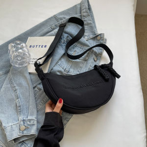 Casual Nylon Dumpling Bag Womens Crossbody Underarm Commuter Bag Fashionable Autumn Versatile Single Shoulder Bag