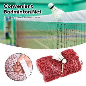 6.1M*0.76M Professional Badminton Net Outdoor Tennis Net Competition Net Volleyball Standard Badminton Rack Mesh (Red/Green)