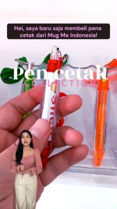 Pulpen Plastik Promosi Cetak Custom / pen cabe pena pencet tali ballpoint Request souvenir kado