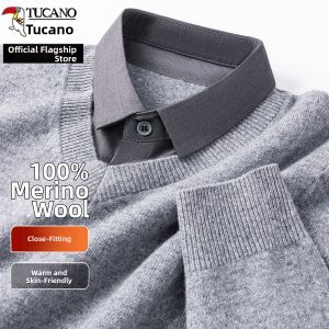 TUCANO | Shirt Collar Stylish Springwear Sweater Mens Jumper