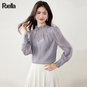 puella | French Vintage Court Style Floral Collar Shirt