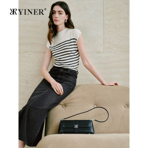 French Elegance Color-Blocked Striped Knitwear