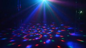 LED Party Light Crystal Ball Light Pub Disco Voice-activated Colorful Rotating Remote Control Stage Light