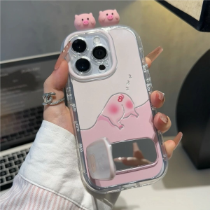 Cute Pig Design Phone Case for iPhone 17/16 pro Max Xiaomi 17/15 Redmi K80/70 Huawei Pura70 Mate70/60 FindX8 Womens Protective Cover