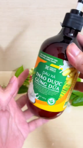 Dầu xả thảo dược gừng dừa cỏ cây hoa lá 440g - phục hồi tóc hư tổn ngăn ngừa gãy rụng giúp tóc suôn mượt tự nhiên
