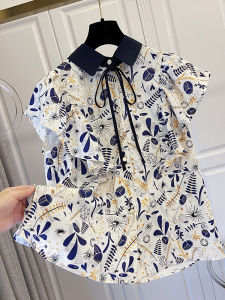 AIYITI | Floral Short Sleeve Loose Fitting Shirt