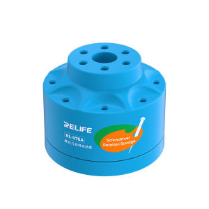 Aideepen | Screwdriver Storage Box 14 Holes Bit Holder 360° Rotating Magnetic Non-slip Base Soldering Iron Tip Organizer for Repair Tools
