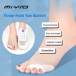 VTTO 2Pcs=1Pair Silicone Toe Separator Hallux Valgus Corrector Bunion Orthotics Protector Pedicure Adjuster