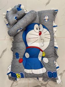 ที่นอนเด็กทารกเเรกเกิด ลายขายดีที่สุดในร้าน ม่อนเทา เซท3 ชิ้น ที่นอน+หมอนหนุน+หมอนข้าง สินค้าพร้อมส่ง