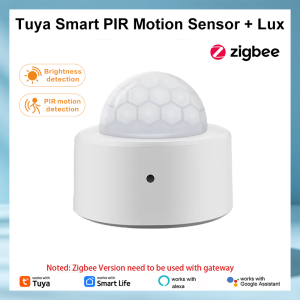 Tuya ZigBee Light Sensor Luminance Sensor Smart Illumination Brightness Detector Home Automation with Smart Life Device Linkage