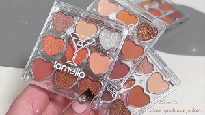 Lameila 9Colors Eyeshadow Palette Waterproof Glitter Pearl Matte Shimmer Shine Eyeshadow Eye Makeup