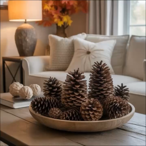 Set 10 Trái Thông Khô Tự Nhiên (8-11cm) - Quả Thông Decor Trang Trí Noel/Giáng Sinh Handmade Phụ Kiện Chụp Ảnh