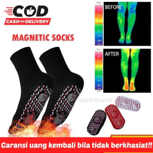 [ PROMO CUCI GUDANG ] Kaos Kaki Magnetik Terapi Kesehatan Pemanas Penghangat Telapak Kaki Foot Support Magnetic Socks Therapy Anti Pegal - Kaus Kaki Hangat Dewasa Turmalin Terapi Magnet Rematik Asam Urat Original Compression Socks Menghilangkan Kelelahan