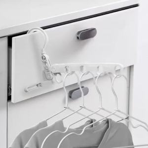 Gấp 5 Lỗ Giá Phơi Quần Áo Xoay 360 Độ Móc Treo Du Lịch Di Động Cho Khách Sạn Nhà Có Thể Gập Lại Sấy Giá Treo Đa BEAU4