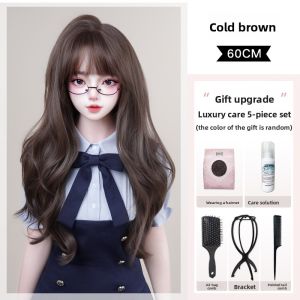 AINIYA | Realistic Scalp & Adjustable Parting Womens Full Wig Medium Length