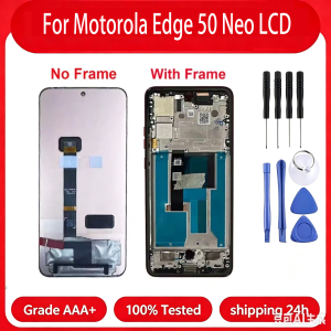 AMOLED 6.4 For Motorola Edge 50 Neo LCD For Moto Edge50 Neo Display Touch Screen Digitizer Assembly Replacement