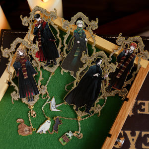 Thẻ Đánh Dấu Sách Kim Loại Harry Potter Bản Chính Hãng Thẻ Đánh Dấu Tua Rua Hermione Malfoe Văn Phòng Phẩm Tặng Quà Hogwarts SNAPE