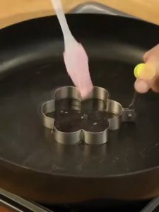 DoraHomi Cetakan Telur Karakter Telor Ceplok Mata Sapi Motif Bintang Mickey Love Stainless 3pcs